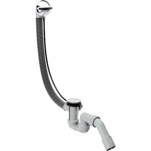 сифон hansgrohe flexaplus 58143000 Cлив-перелив Hansgrohe Flexaplus для ванны, полуавтомат, хром (58143000)