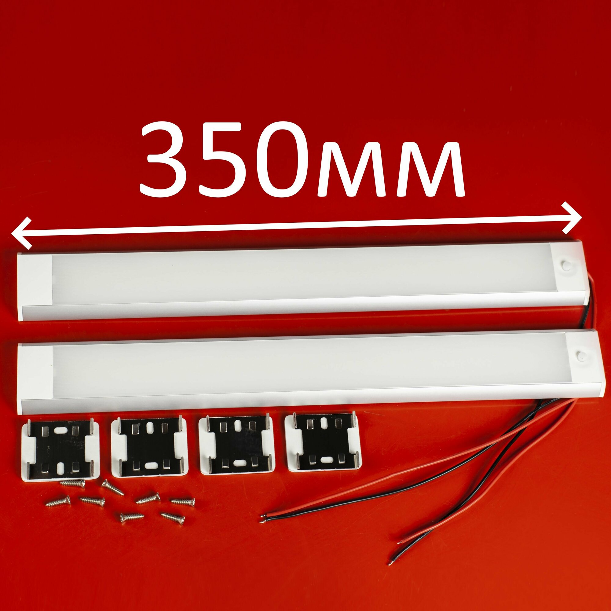 фото 2 шт. 12-85v 35х4х2,5см Светильник линейный 120 светодиодов с матовым стеклом, плафон в салон с кнопкой 32х7.5х1.7см Тяжелая Техника VAN LIFE Milky Line LED освещение, подсветка в салон