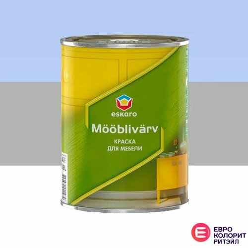 Eskaro Mooblivarv Краска для мебели полуматовая основа белая (0,9 л)