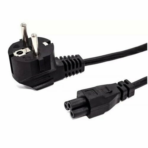 Кабель питания Filum FL-PC10-EU-C5-1M CEE 7/7- С5, 3х0.75мм², 220В, 10A, чёрный, 1 м.