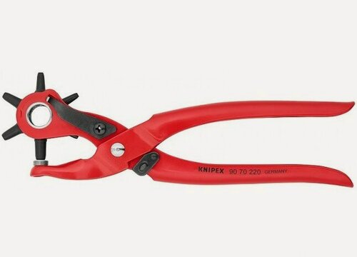 Изображение товара Knipex Клещи просечные с револьверной головкой, 6 сменных пуансонов KN-9070220SB