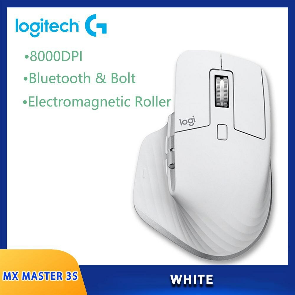 Беспроводная мышь Logitech Mx Master 3S, white