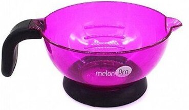 MELON PRO, Чаша для красителя с носиком, прорезин. дно, purple, 360 мл