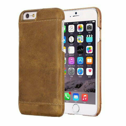 Чехол - накладка кожаная для iPhone 6/6s Leather Hard Case