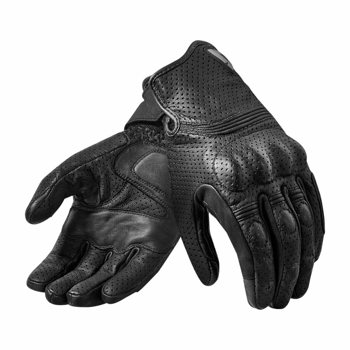 Мотоперчатки перчатки кожаные Revit Fly 2 для мотоциклиста на мотоцикл скутер мопед квадроцикл, черные, L