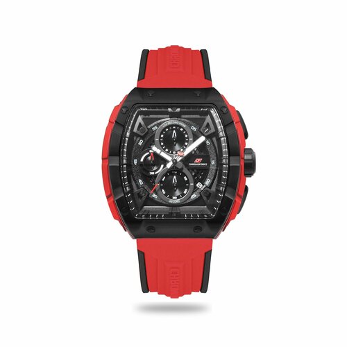 фото Наручные часы chronoforce cf5336 g nano black red, черный