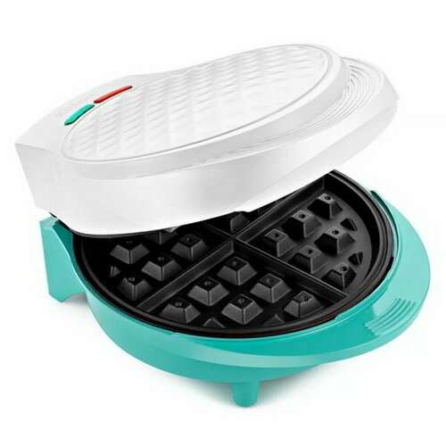 Вафельница КТ-1667 1000 Вт бельгийские вафли антипригарное покрытие бело-зелёная 440400₽