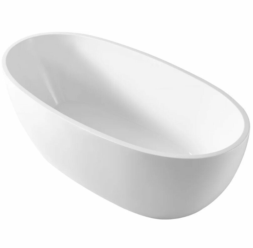 Акриловая ванна без перелива BELBAGNO BB69-1700-W0, 170x82x60 см