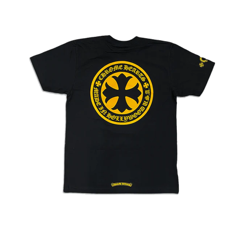фото Футболка chrome hearts hollywood yellow, размер m, желтый, черный