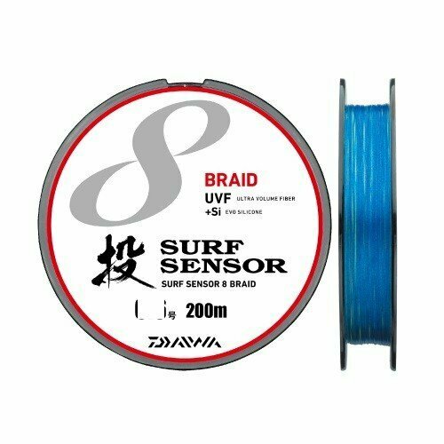 Daiwa, Шнур UVF Surf Sensor X8 PE, 200м, 1.2