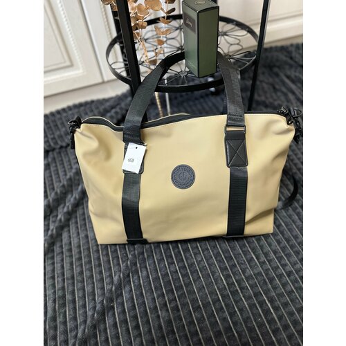 фото Сумка дорожная спортивная, 25 л, 15х32х44 см, ручная кладь, бежевый bb-star