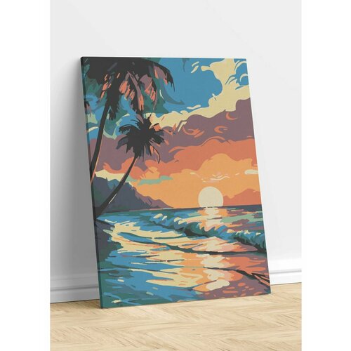 Закат Рассвет Море Пальмы Пейзаж 1350₽