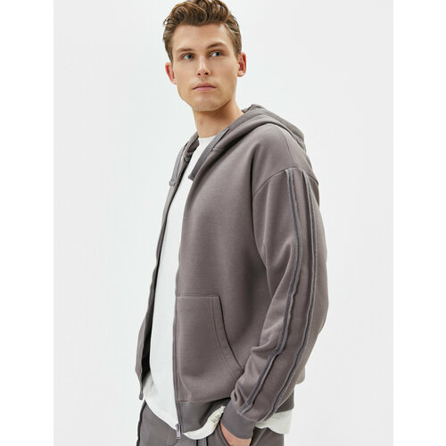 фото Толстовка koton, размер m, серый