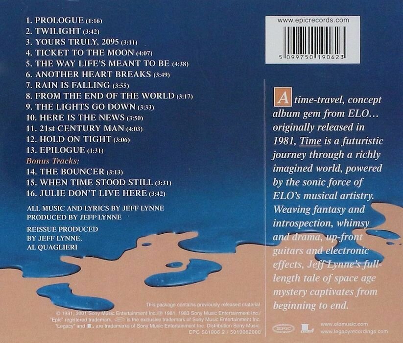 Electric Light Orchestra Time (Remastered) CD Медиа - фото №3