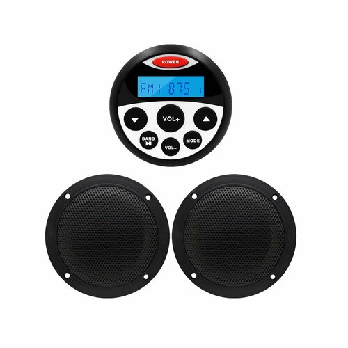 Автомагнитола для лодки или катера IP66 2 колонки стерео Bluetooth FM MP3 1340000₽