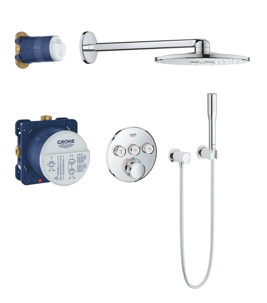 Набор для комплектации душа 34705000 GROHE Rainshower SmartActive 310, хром