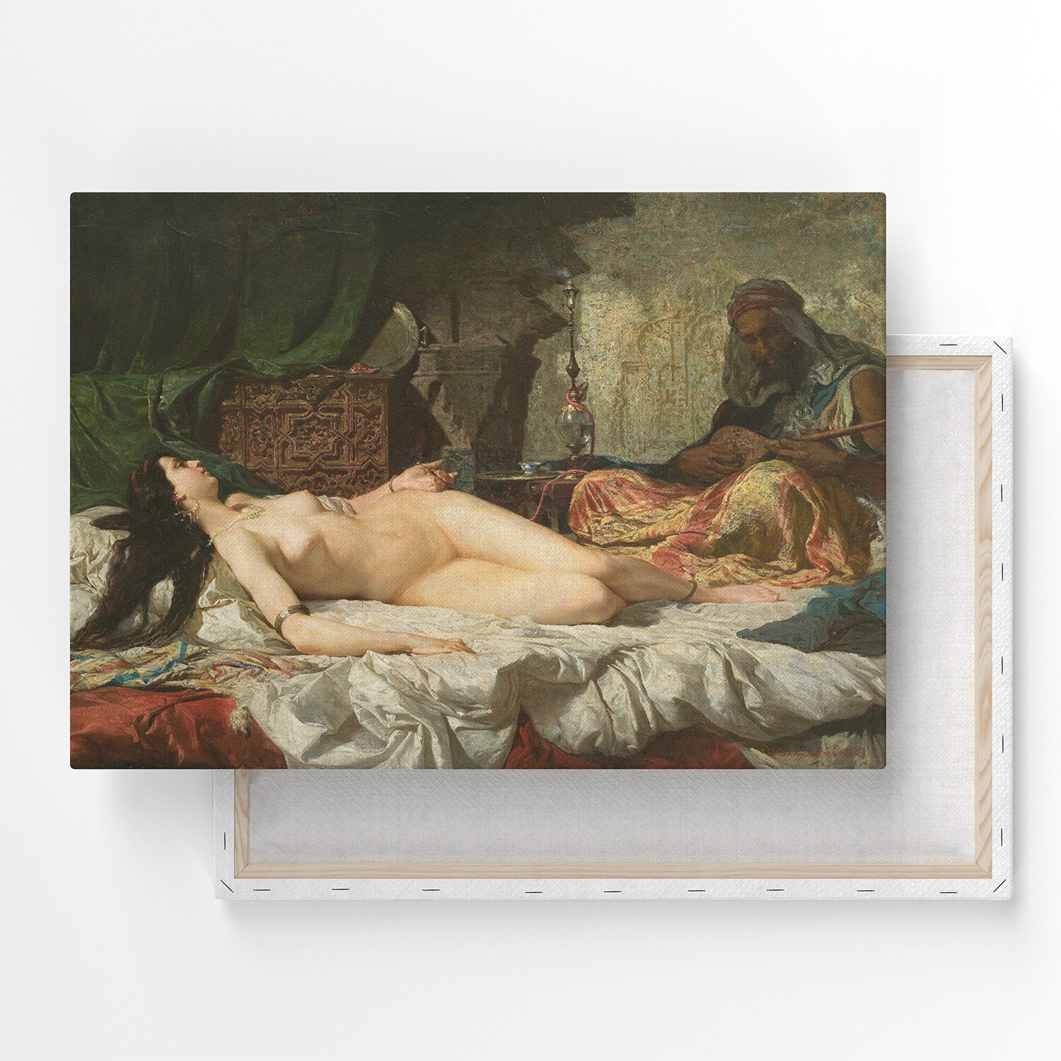 Картина на холсте, репродукция / Мариано Фортуни - The Odalisque / Размер 30 x 40 см
