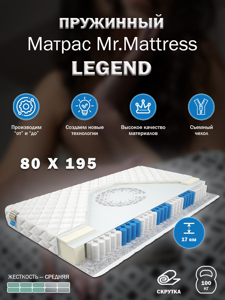 Матрас Mr. Mattress LEGEND 80x195