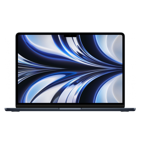 Ноутбук 13.6' Apple MacBook Air (2022) M2 8C CPU, 8C GPU, 8GB, 256GB, Midnight, русская клавиатура (гравировка) apple macbook air 15 m3 8c cpu 10c gpu 2024 8gb 256gb ssd mrym3 серый космос