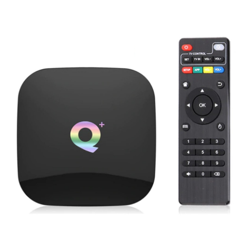 Смарт ТВ приставка Q Plus Android 9.0 4GB/64GB смарт приставка atom 108al android tv box allwinner h313 1 8gb аtomevolution 10800