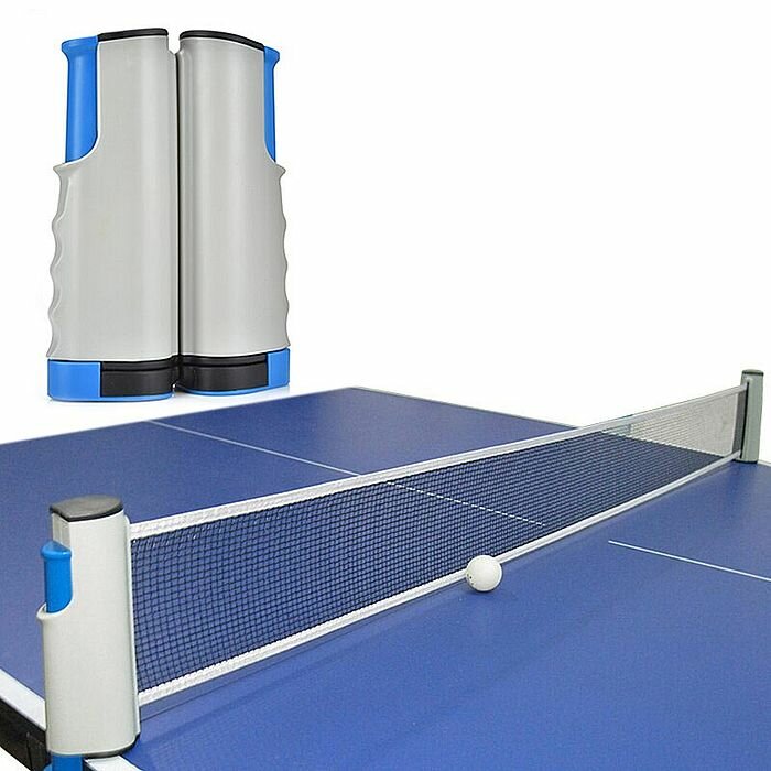 Аксессуары для настольного тенниса SPORTEX сетка с креплением в чехле (черный/синий)