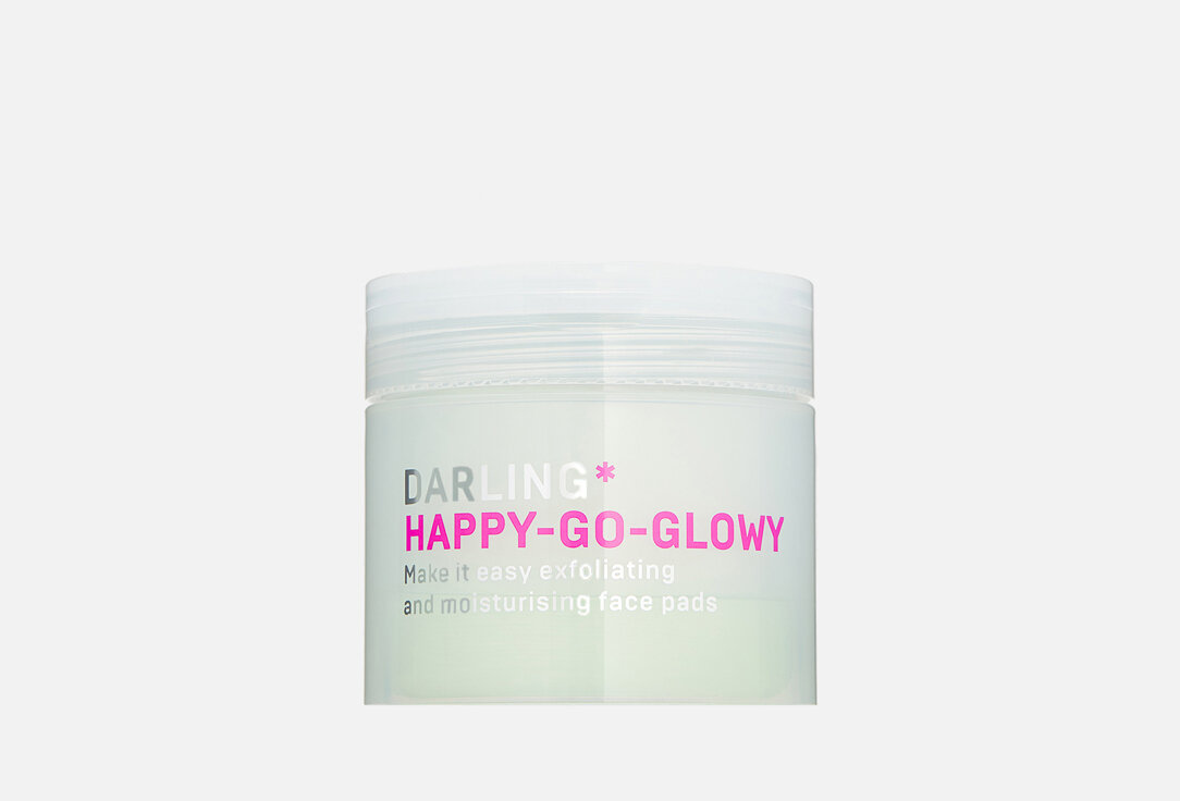 Эксфолиирующие пэды для увлажнения лица DARLING*, HAPPY-GO-GLOWY 60мл