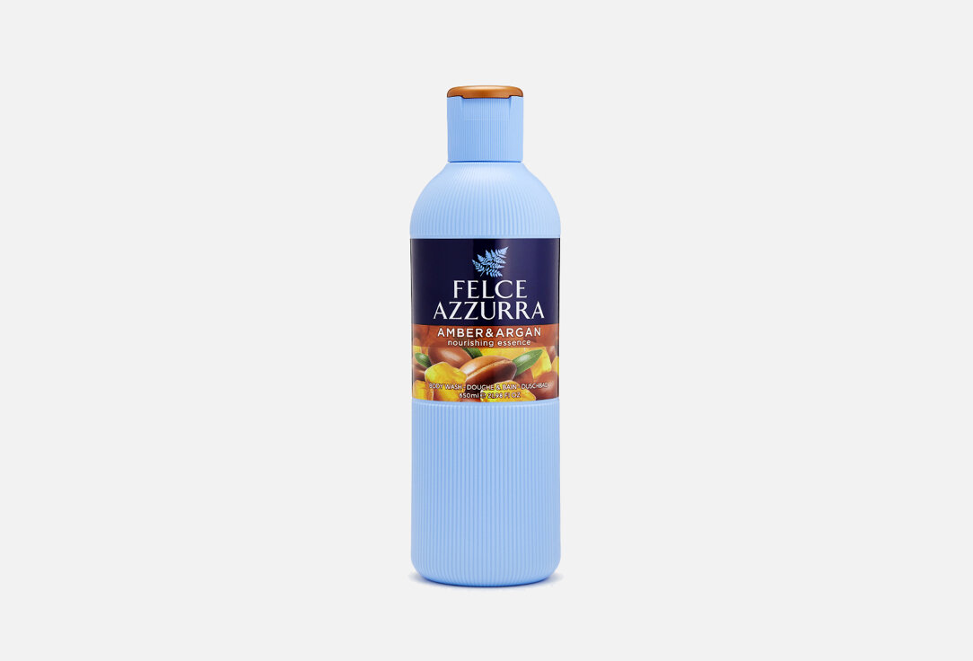 Парфюмированный гель для ванны и душа FELCE AZZURRA, Amber & Argan nourishing essence 650мл