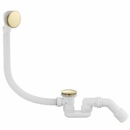 Автоматический слив-перелив для ванны Grocenberg GB230MG, цвет: Золото Матовое