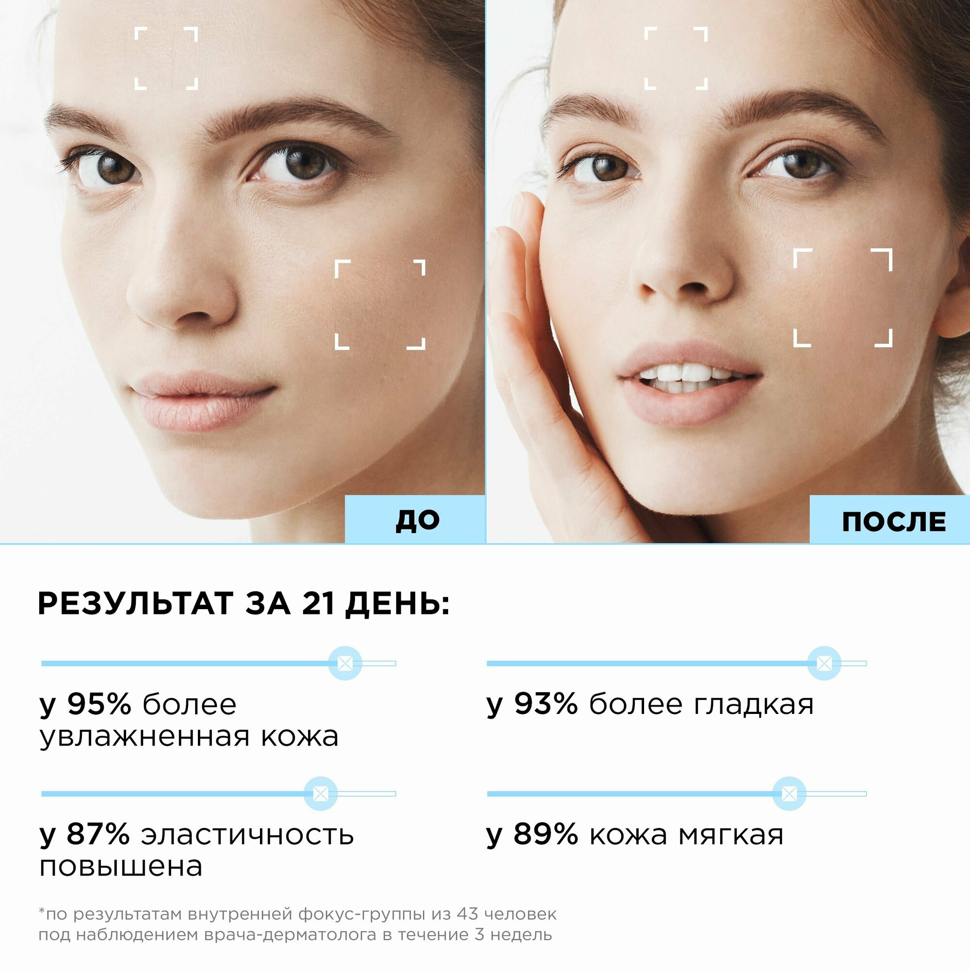 MIXIT Увлажняющий аква - флюид для лица против сухости с гиалуроновой кислотой, алоэ вера и маслом крамбе LAB, 50 мл — фото 1