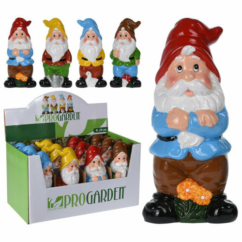 Фигура садовая Гном 9х7х20см керамика в ассортименте 2025₽