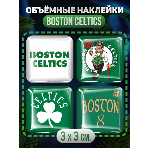 3D стикеры на телефон наклейки Boston Celtics баскетбол