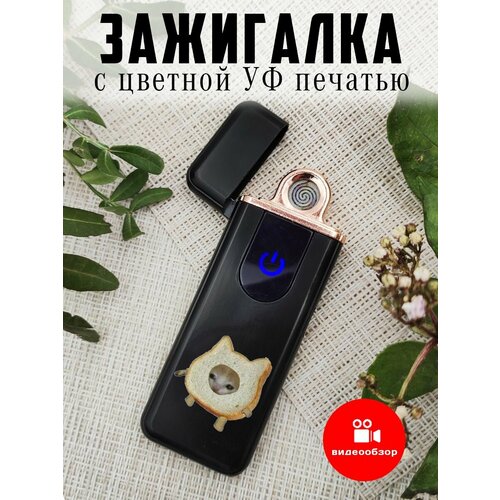 зажигалка подарок с печатью мы всегда с тобой Зажигалка usb электронная с УФ печатью Кот мем в подарок