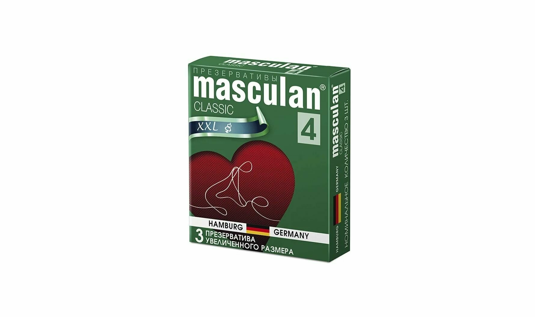 Masculan Презервативы 4 classic №3, увеличенного размера, розовые