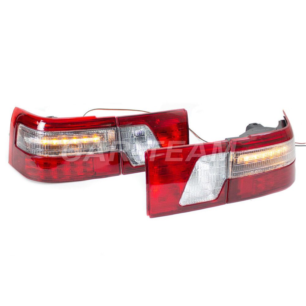 фото Задние диодные фонари (клюшки) на ВАЗ 2110 в сборе с плавающим поворотниками "Lexus", без тонировки.