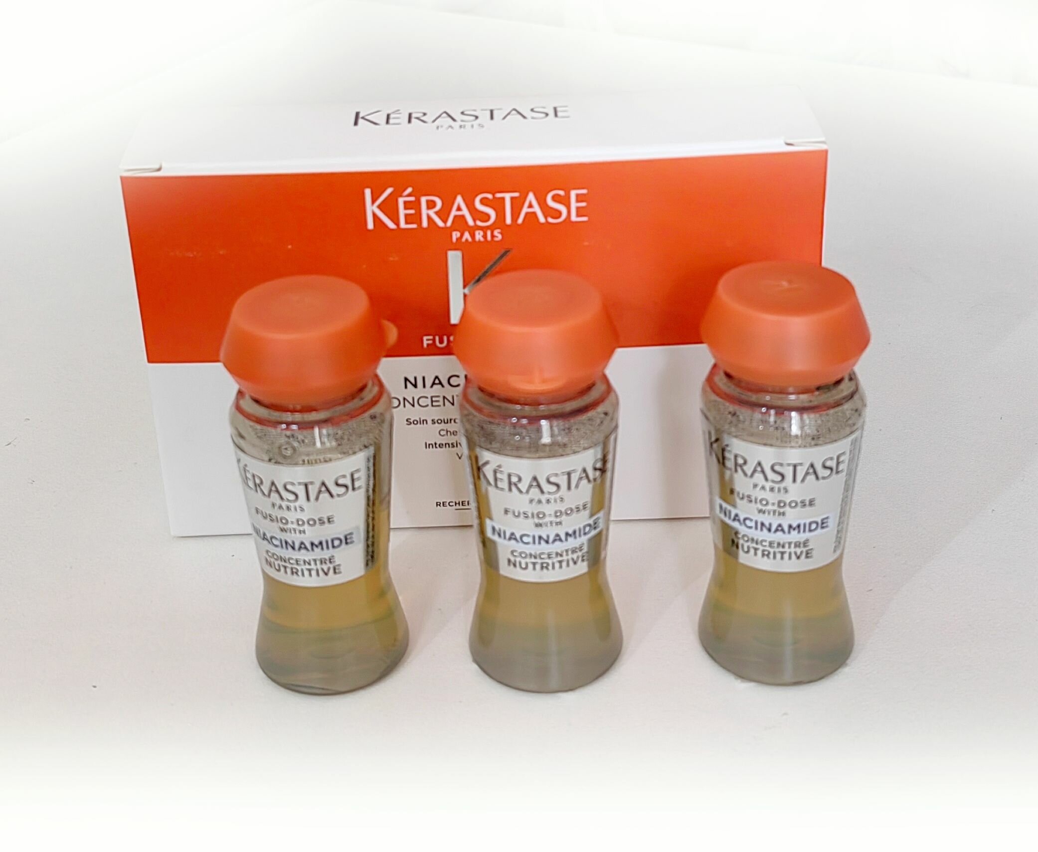 Ампулы - концентрат Kerastase Fusio-Dose with Niacinamide для питания сухих волос, 3 шт. х 12 мл