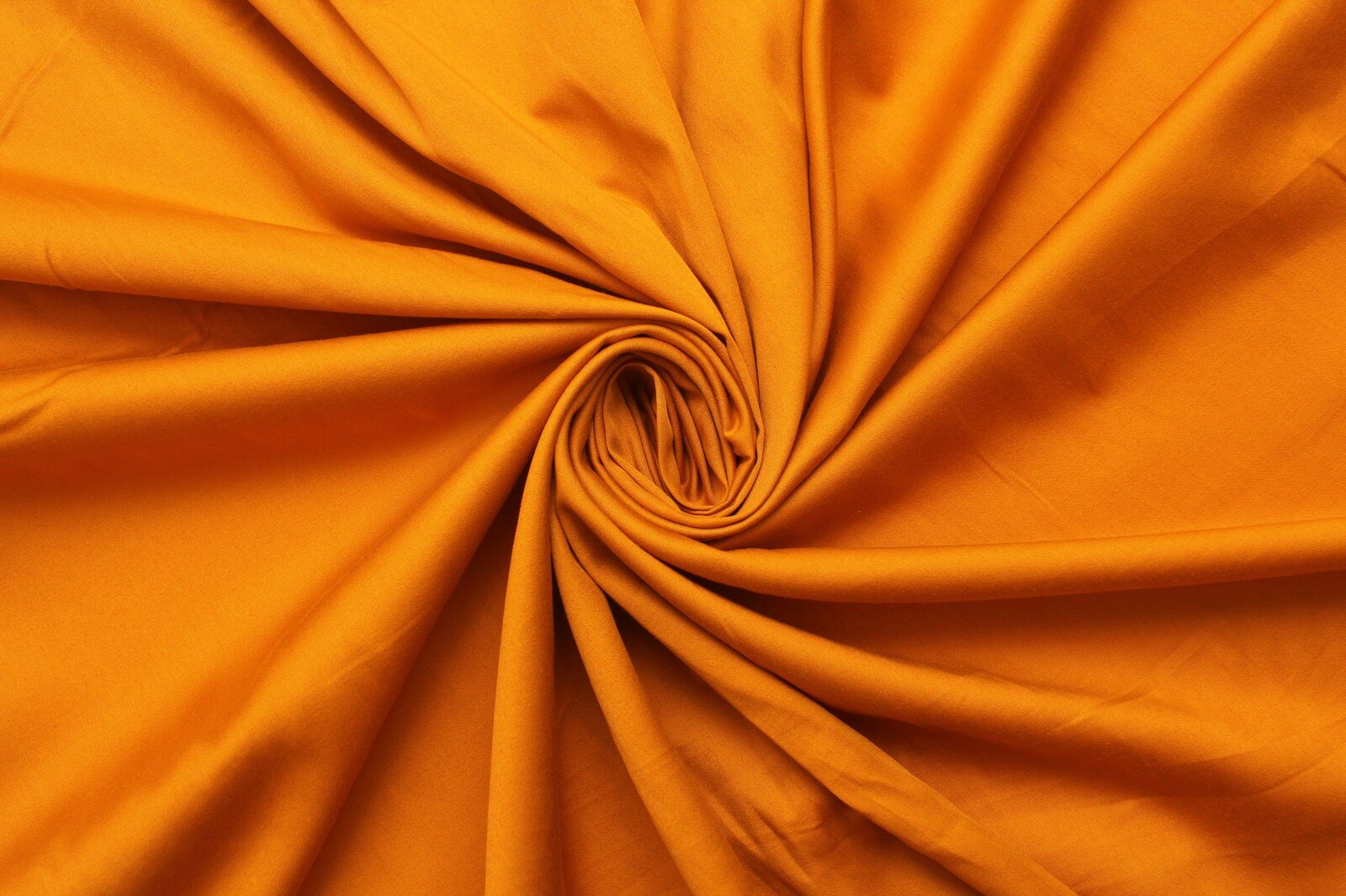 Ткань Сатин стрейч жёлто-оранжевый 0,5 м