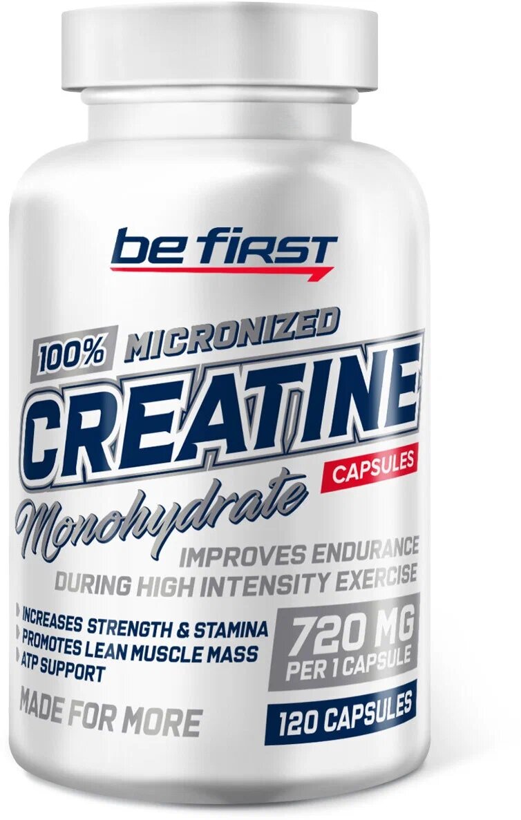 Креатин Be First Creatine Monohydrate 120 капсул