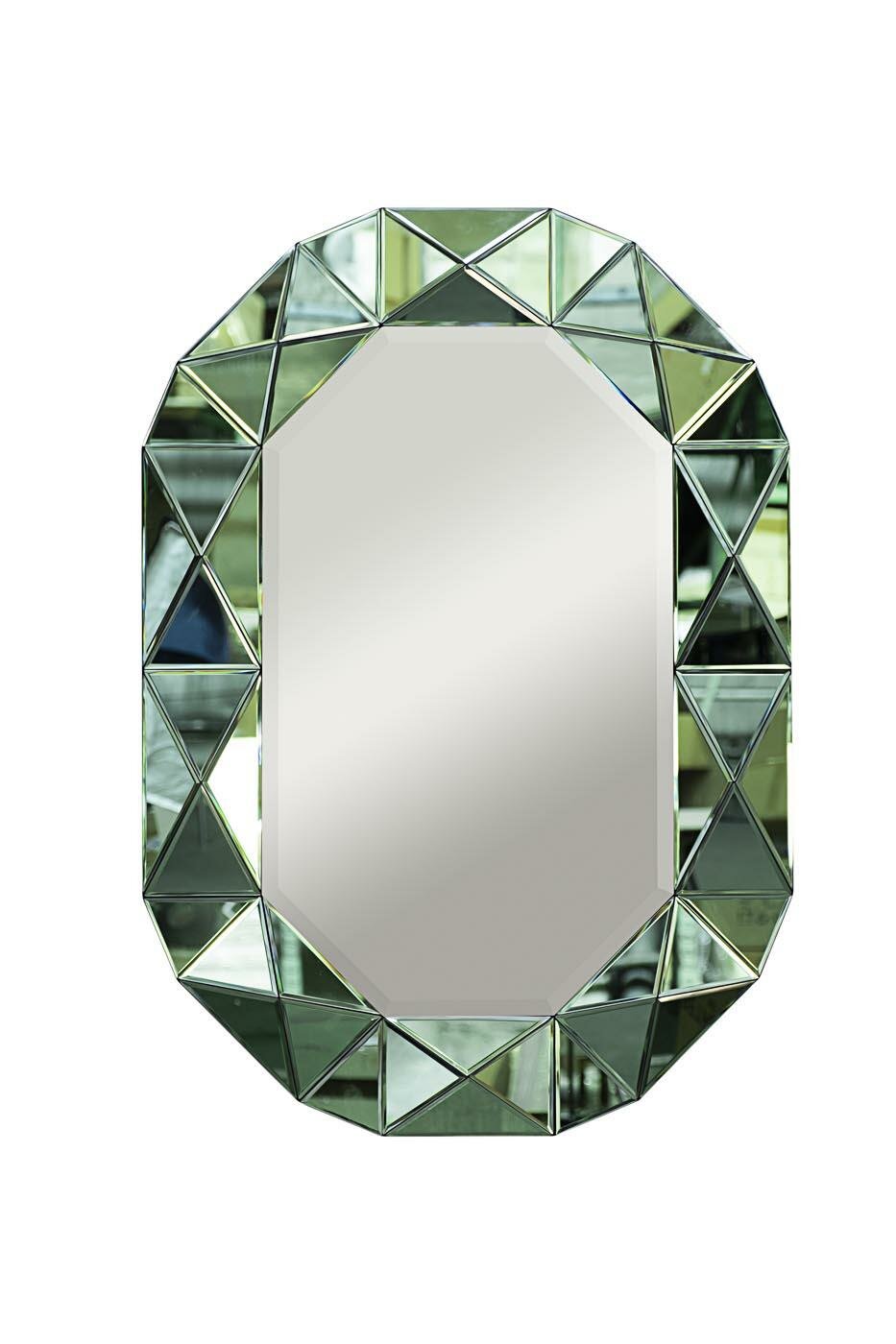 Зеркало Garda Decor KFG079 Зеркало в зеленой зеркальной раме 101*71*3см арт. KFG079