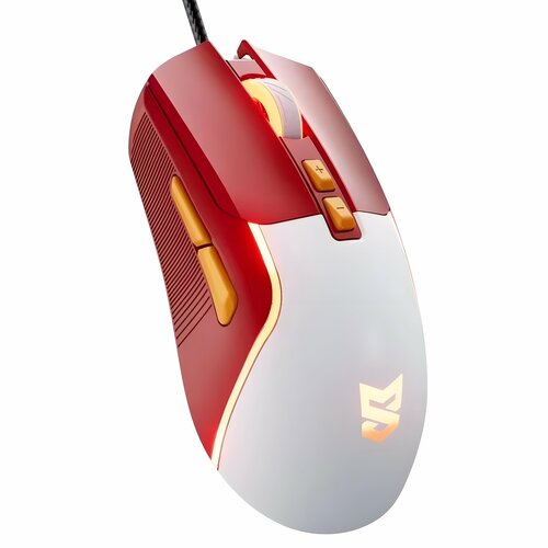 Компьютерная игровая мышь Sunsonny S-M7 бело-красный
