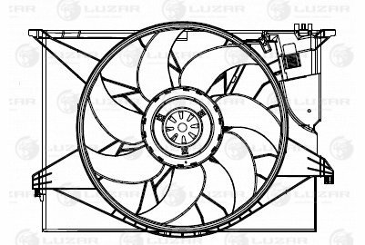 Вентилятор охлаждения с кожухом Mercedes-Benz S (W221) (05-) (LFK 15221)