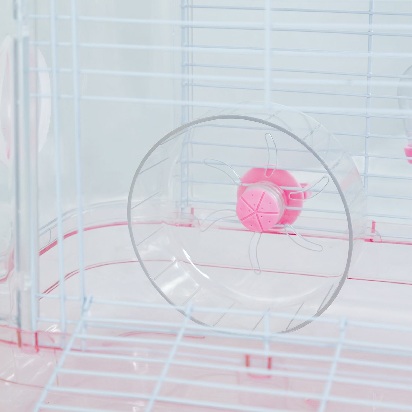 Клетка для грызунов, "Не Один Дома" Hamster, розовый, 32х21х41 см - фотография № 3