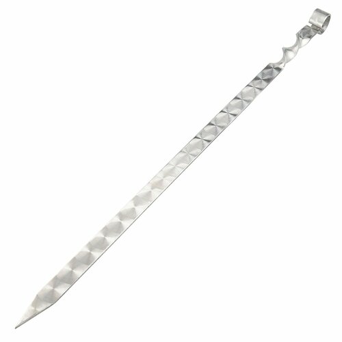 Шампур для люля-кебаб 50 см с металлической ручкой серебристый