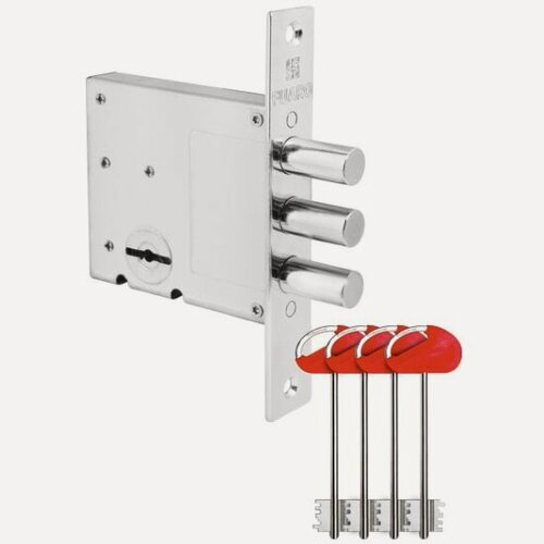 Изображение товара Замок врезной сувальдный Fuaro MDV10/S-60.00.3R14 4key (V10/S-60.00.3R14 )