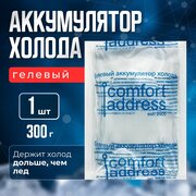 Гелевый аккумулятор холода 300 гр. прозрачный "Comfort Address"