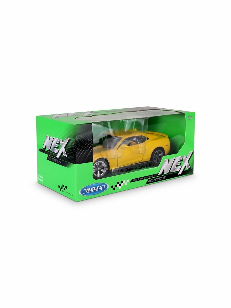 Машинка WELLY 1:24 Chevrolet Camaro ZL1, желтый