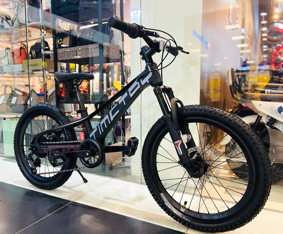 фото Горный детский велосипед TimeTry 226 7s, 20 дюймов / для мальчиков и девочек, для прогулки / скоростной, спортивный велик, черный