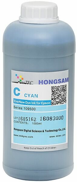 Чернила DCTec водорастворимые Epson Pro7900 EverNew Cyan (голубой) 1000 мл