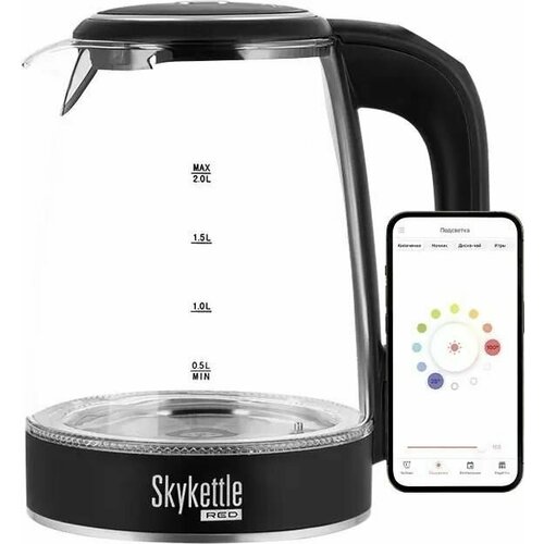 Чайник электрический RED solution RK-G200S SkyKettle 2200Вт прозрачный и черный 729000₽