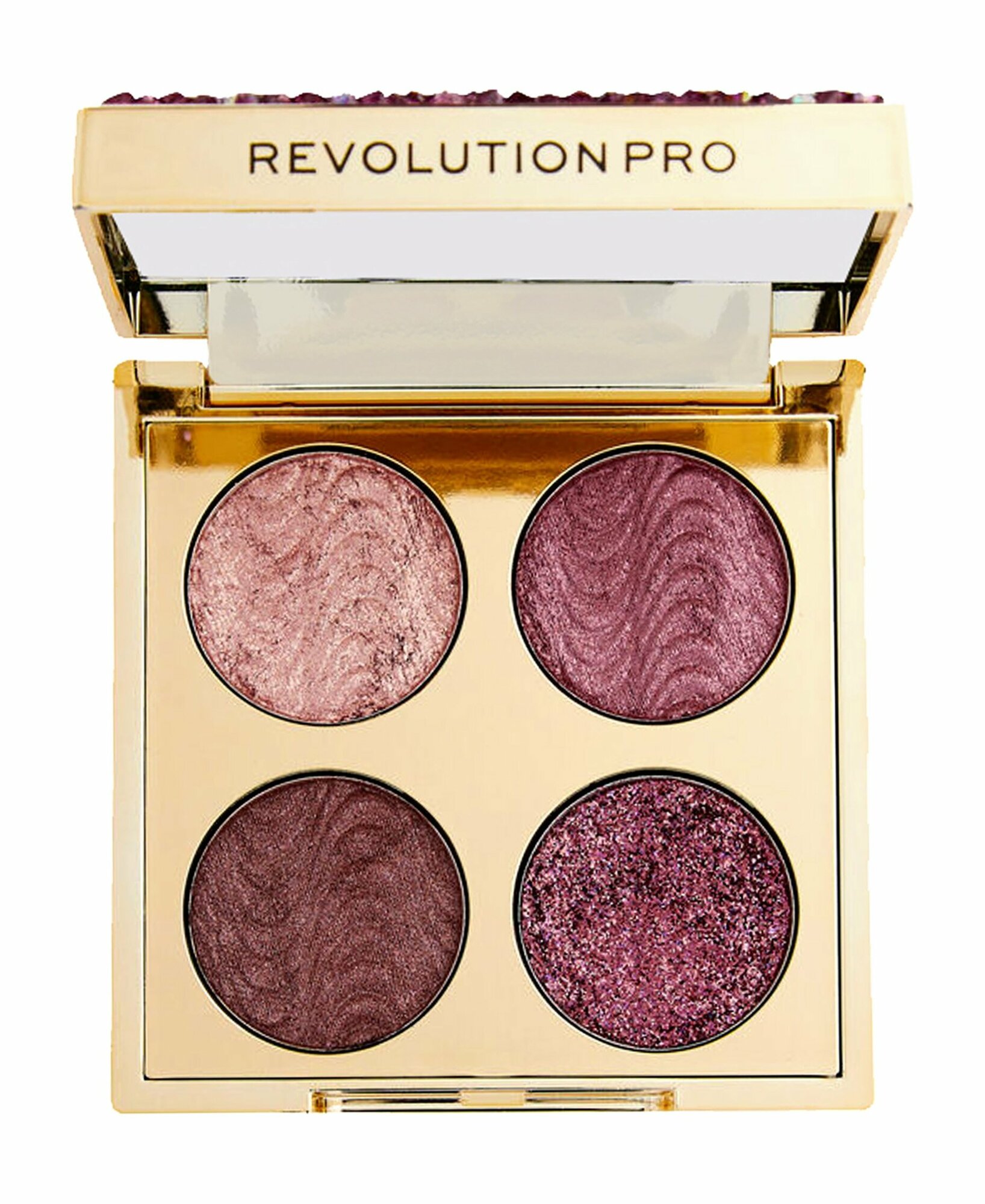 Палетка теней для век Revolution Pro Pink Topaz Crystal Eye Quad Palette