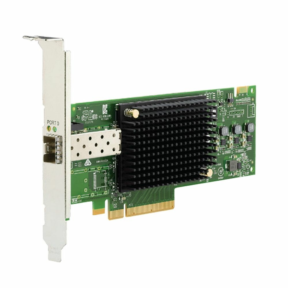 Сетевой адаптер Broadcom Emulex LPe31000-M6 Gen 6 (16GFC), 1-port, 16Gb/s, PCIe Gen3 x8, LC MMF 100m, трансивер установлен, Upgradable to 32GFC (011313)